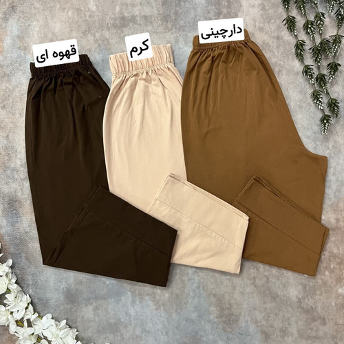 شلوارک مدل ساده قواره دار نخ پنبه